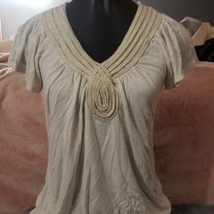 Gold sparkle t shirt